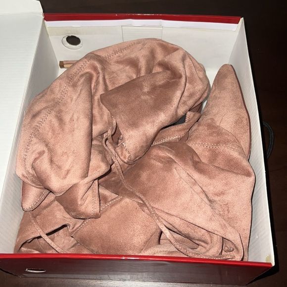 Liliana Gisele-50 Faux Suede Thigh Boot - Picture 4 of 9